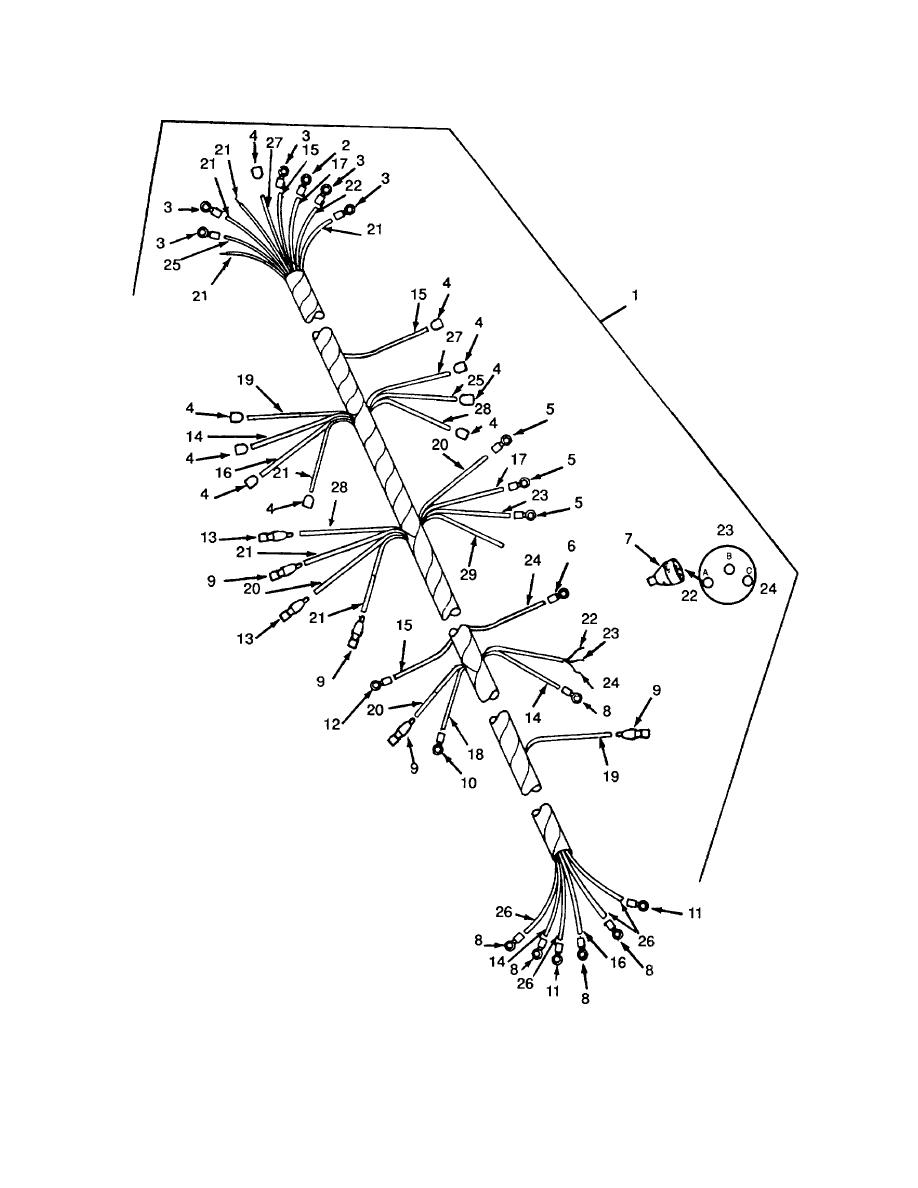 Figure 20. Air Compressor Wiring Harness.