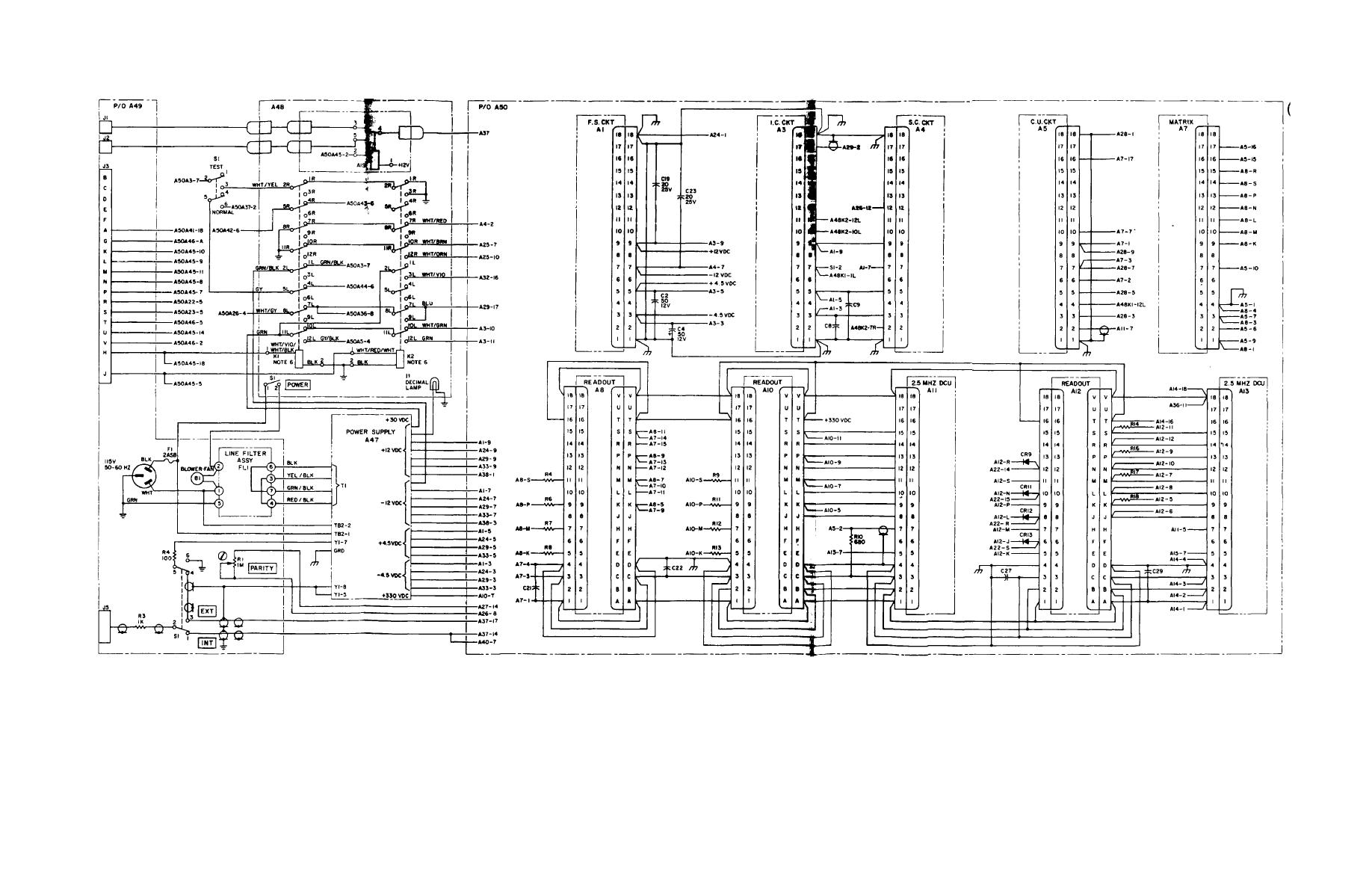 Figure 56. Electronic Counter Interconnection, Wiring Diagram (Sheet 1
